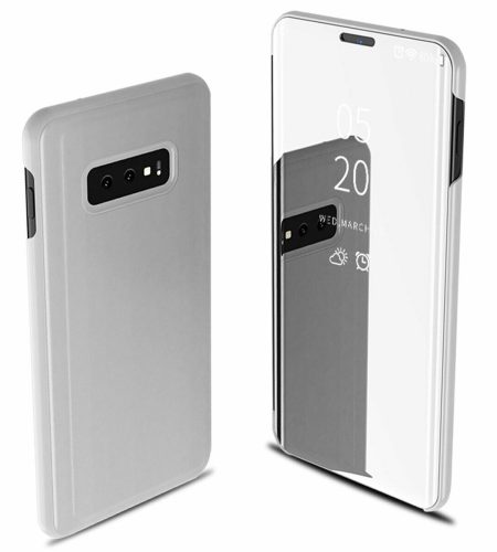 For Samsung Galaxy S10/S10 Plus/S10E Smart Leather Flip Mirror 360 Phone Case Cover black - Image 4