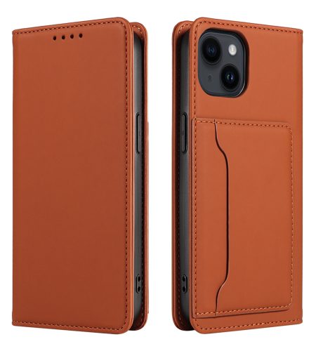 Phone Protection Case Shockproof Cover With Card Slot Mobile Phone Protective Skin Precise Hole Position For IPhone 15 brown iPhone 15 Pro