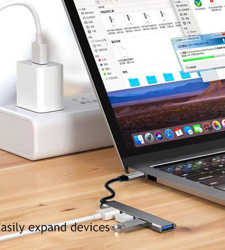 USB HUB 3.0 With 4 Ports 5V/1.5A Charging High-Speed 5Gbps USB3.0 Sync Data USB Splitter For Computer Flash Drive USB3.0 4-port silver - Image 3