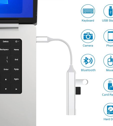 USB HUB 3.0 With 4 Ports 5V/1.5A Charging High-Speed 5Gbps USB3.0 Sync Data USB Splitter For Computer Flash Drive USB3.0 4-port silver - Image 5