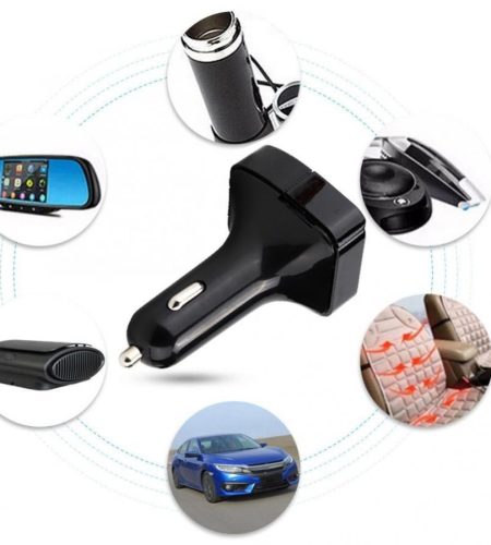 3.1A Vehicle MP3 Receiver Plug-in Card Multifunction FM Transmitter Rose gold - Image 6