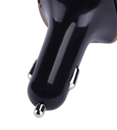 3.1A Vehicle MP3 Receiver Plug-in Card Multifunction FM Transmitter Rose gold - Image 3