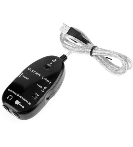 Guitar to USB Sound Player Sound Card Effector Interface Link Audio Cable Music Recording Adapter white - Image 7