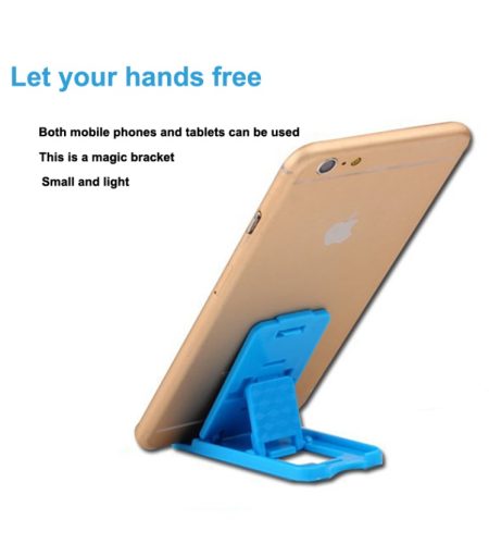 Folding Mobile Phone Holder Lightweight Mini Phone Holder Mount For Travel Reading (random color) Random Color - Image 5