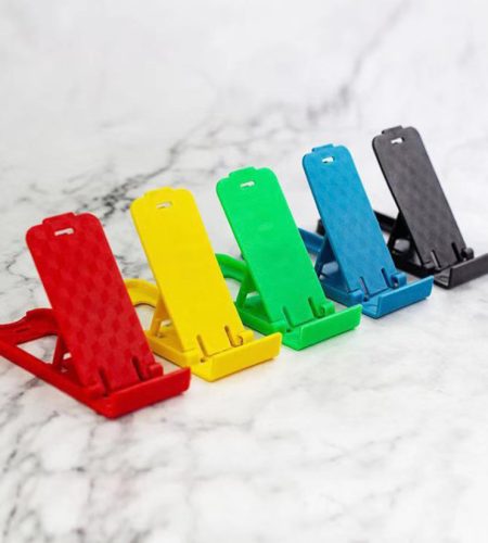 Folding Mobile Phone Holder Lightweight Mini Phone Holder Mount For Travel Reading (random color) Random Color - Image 3
