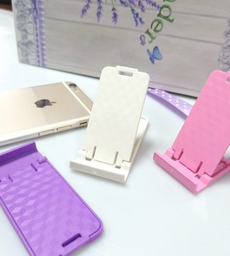 Folding Mobile Phone Holder Lightweight Mini Phone Holder Mount For Travel Reading (random color) Random Color - Image 2