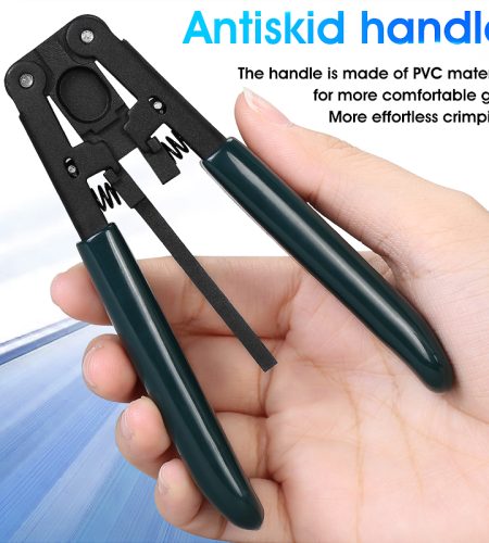 Fiber Optic Cable Stripper Glass Fiber Stripping Tool 3 x 2mm Fiberglass Pliers For Indoor Wiring Cable black green - Image 5