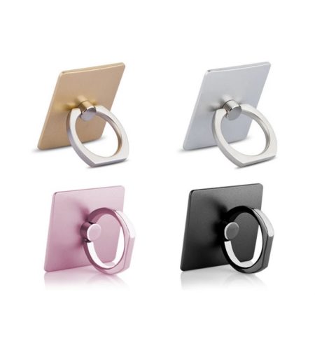 Mobile  Phone  Holder Metal 360-degree Free Rotating Creative Ring Buckle Bracket Random Color - Image 3