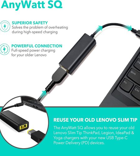 Laptop Pd Power Converter DC5.5 Female to Type-c Adapter Slim-tip Square Port - Image 4