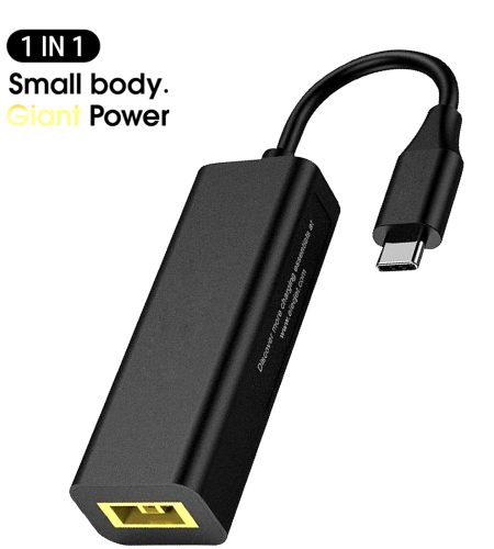 Laptop Pd Power Converter DC5.5 Female to Type-c Adapter Slim-tip Square Port