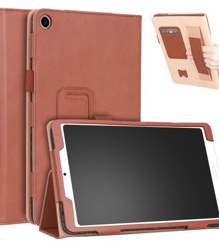 For Xiaomi tablet 4 plus 10.1 Retro Pattern PU Tablet Protective Case with Hand Support Card Slot Bracket Sleep Function brown_Xiaomi tablet 4 plus 10.1 - Image 5
