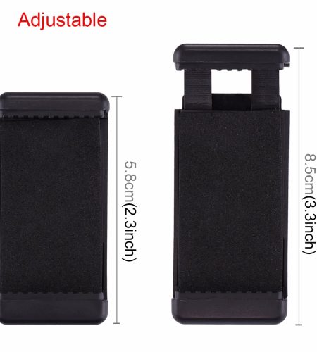 PULUZ Mini Portable Folding Plastic Stand Tripod Universal Phone Clamp Bracket Smartphones Holder Clip  black - Image 2