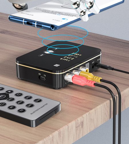 Bluetooth-compatible  Receiver 5.0 Aptx Ll 3.5mm Jack Aux Wireless Adapter For Tv Car Audio Transmitter Black - Image 2