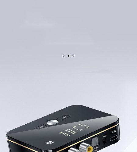 Bluetooth-compatible  Receiver 5.0 Aptx Ll 3.5mm Jack Aux Wireless Adapter For Tv Car Audio Transmitter Black - Image 6