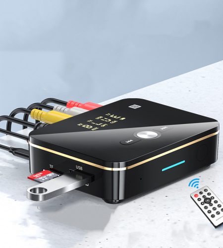 Bluetooth-compatible  Receiver 5.0 Aptx Ll 3.5mm Jack Aux Wireless Adapter For Tv Car Audio Transmitter Black - Image 8