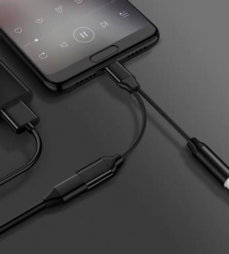 3.5mm Headphone Jack Type-C USB C Audio Adapter Earphone to Type C Charge Listen for USB-C Phone Without 3.5MM for Huawei Xiaomi gray - Image 3