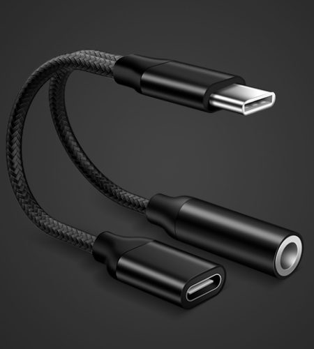 3.5mm Headphone Jack Type-C USB C Audio Adapter Earphone to Type C Charge Listen for USB-C Phone Without 3.5MM for Huawei Xiaomi gray - Image 8