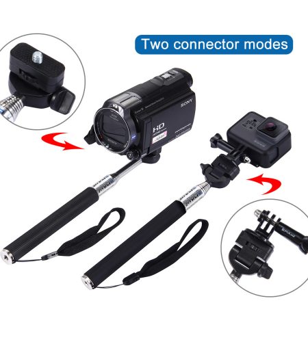 Selfie Stick Mobile Phone Holder Cellphone Tripod Artifact Rod For DJI Osmo Action Camera black - Image 2