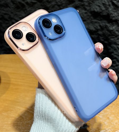 Clear Mobile Phone Case Lens Protector Ring With Lens Film Shockproof Protective Cover Compatible For Iphone Transparent black metal ring with lens film iPhone14Pro MAX - Image 7