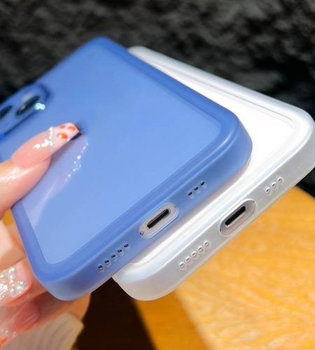 Clear Mobile Phone Case Lens Protector Ring With Lens Film Shockproof Protective Cover Compatible For Iphone Transparent black metal ring with lens film iPhone14Pro MAX - Image 4