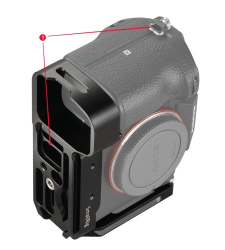 L Bracket Plate for Sony A7M3/A7R3/A9/A7III Quick Release Baseplate & Side Plate  black - Image 9