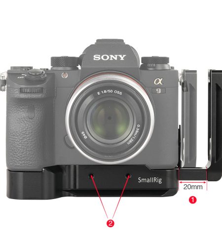 L Bracket Plate for Sony A7M3/A7R3/A9/A7III Quick Release Baseplate & Side Plate  black - Image 8