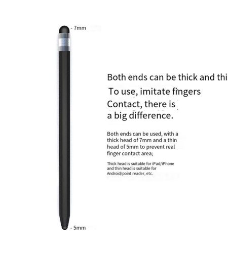 Stylus Pen Both Ends Workable Capacitive Pens Digital Stylish Pen Pencil For Most Capacitive Touch Screens Purple - Image 3