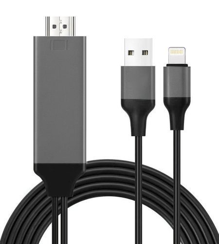 1080P 8-pin to HDMI Cable 8-pin Digital AV to HDMI Adapter for iPhone,iPad,iPod red - Image 6