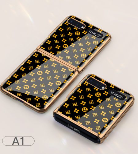For Samsung Galaxy Z flip Foldable Cellphone Shell Electroplated Painted Folding Phone Case A11 - Image 2