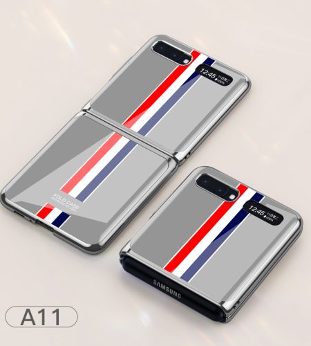 For Samsung Galaxy Z flip Foldable Cellphone Shell Electroplated Painted Folding Phone Case A11 - Image 9
