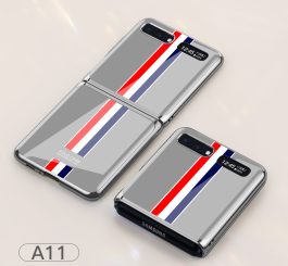 For Samsung Galaxy Z flip Foldable Cellphone Shell Electroplated Painted Folding Phone Case A11