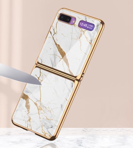 For Samsung Galaxy Z flip Foldable Cellphone Shell Electroplated Painted Folding Phone Case A11 - Image 8