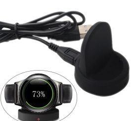 For Samsung Galaxy Gear S3 Classic/Frontier Wireless Stand Charging Charger Dock  black