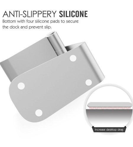270° Rotatable Foldable Aluminum Alloy Desktop Holder Tablet Stand for Samsung Galaxy Tab Pro S iPad Pro10.5 9.7"" 12.9'' iPad Air Surface Pro 4 Kiosk POS Stand Silver - Image 5