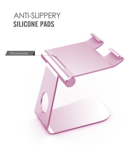 270° Rotatable Foldable Aluminum Alloy Desktop Holder Tablet Stand for Samsung Galaxy Tab Pro S iPad Pro10.5 9.7"" 12.9'' iPad Air Surface Pro 4 Kiosk POS Stand Silver - Image 2